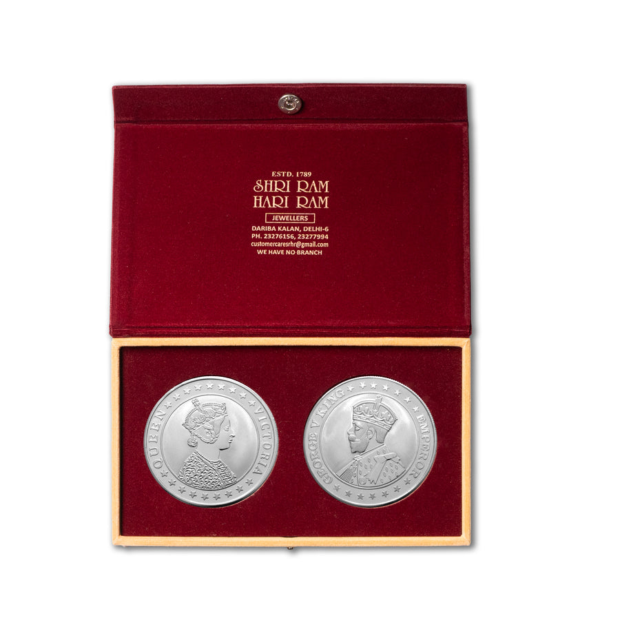 100g, Pair-King Queen Coin 999 Pure Silver