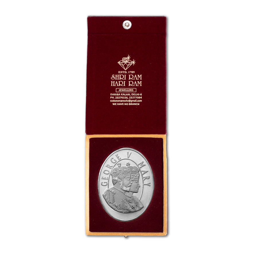 250,King Queen Oval Coin 999 pure Silver