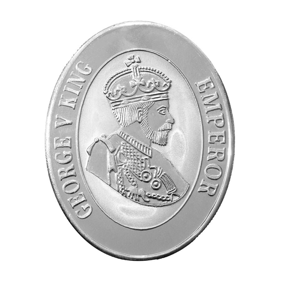 100g, King Oval Coin 999 Pure Silver