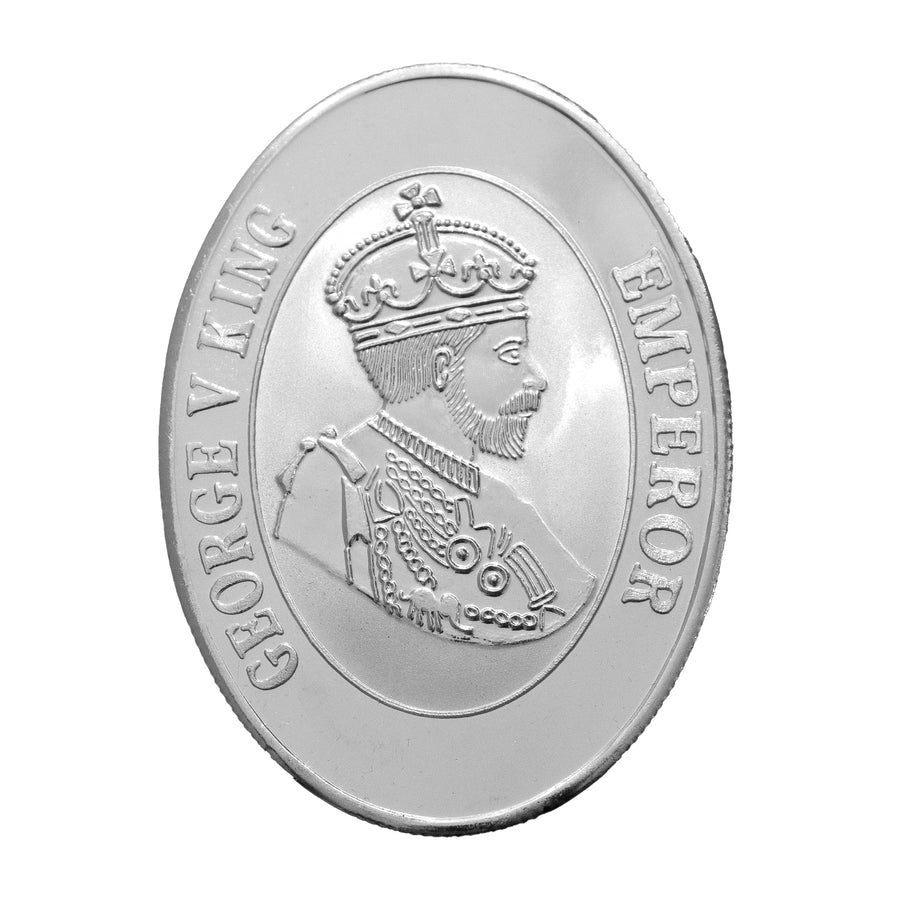 100g, Pair-King Queen Oval Coin 999 Pure Silver