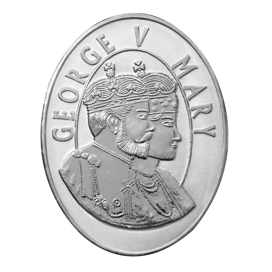 20g, King Queen Oval Coin 999 Pure Silver