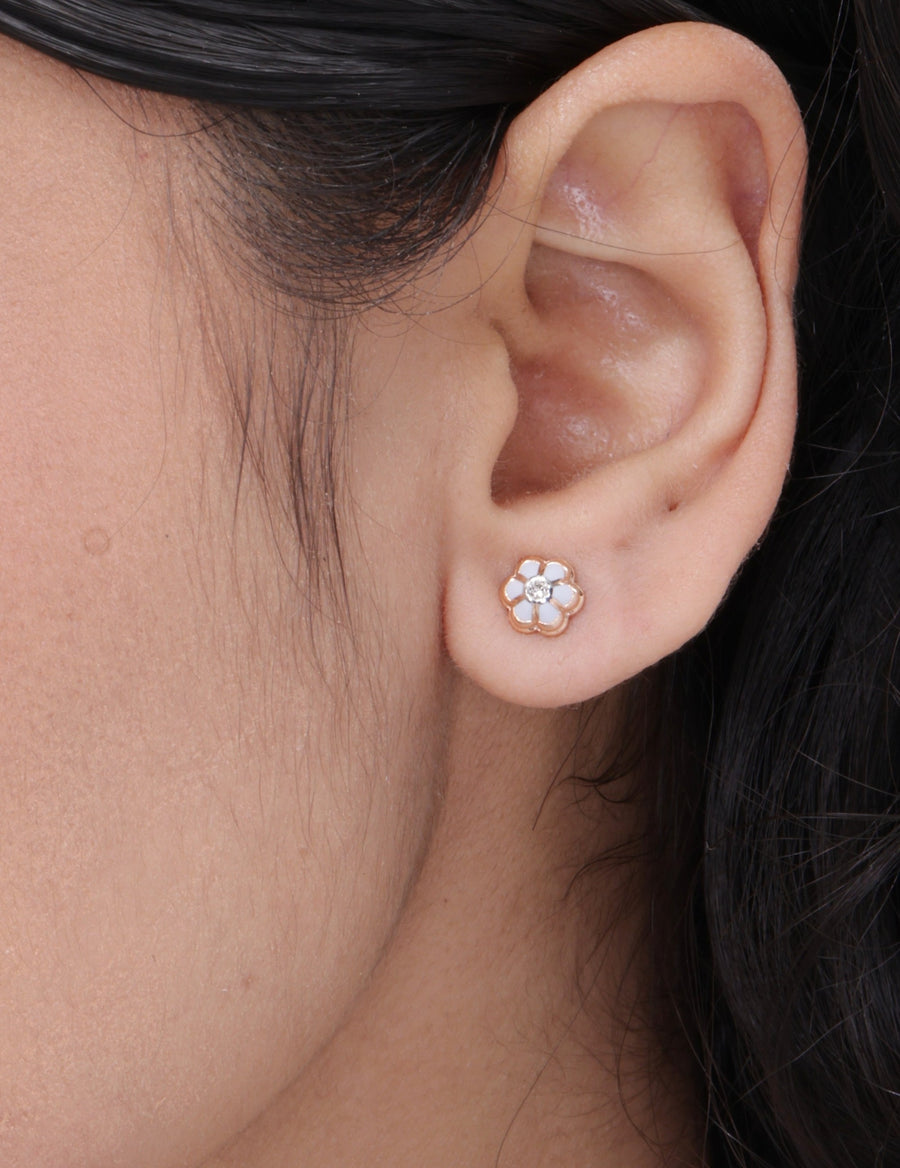 Floral Heart Studs