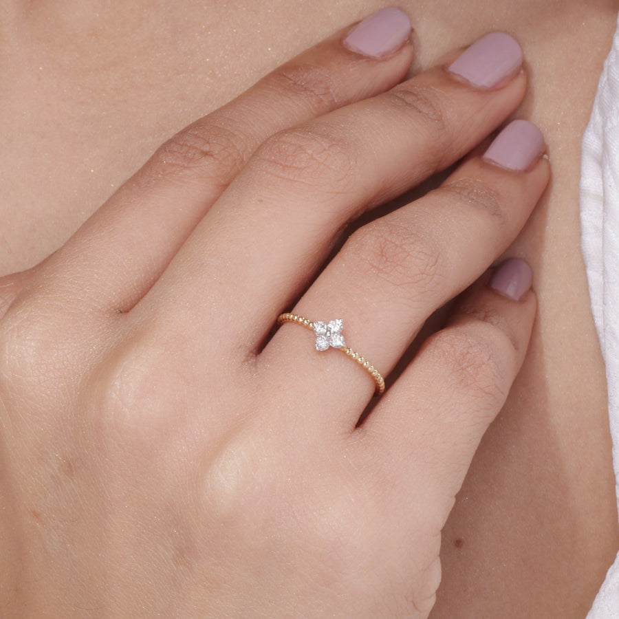 Golden Blossom Ring