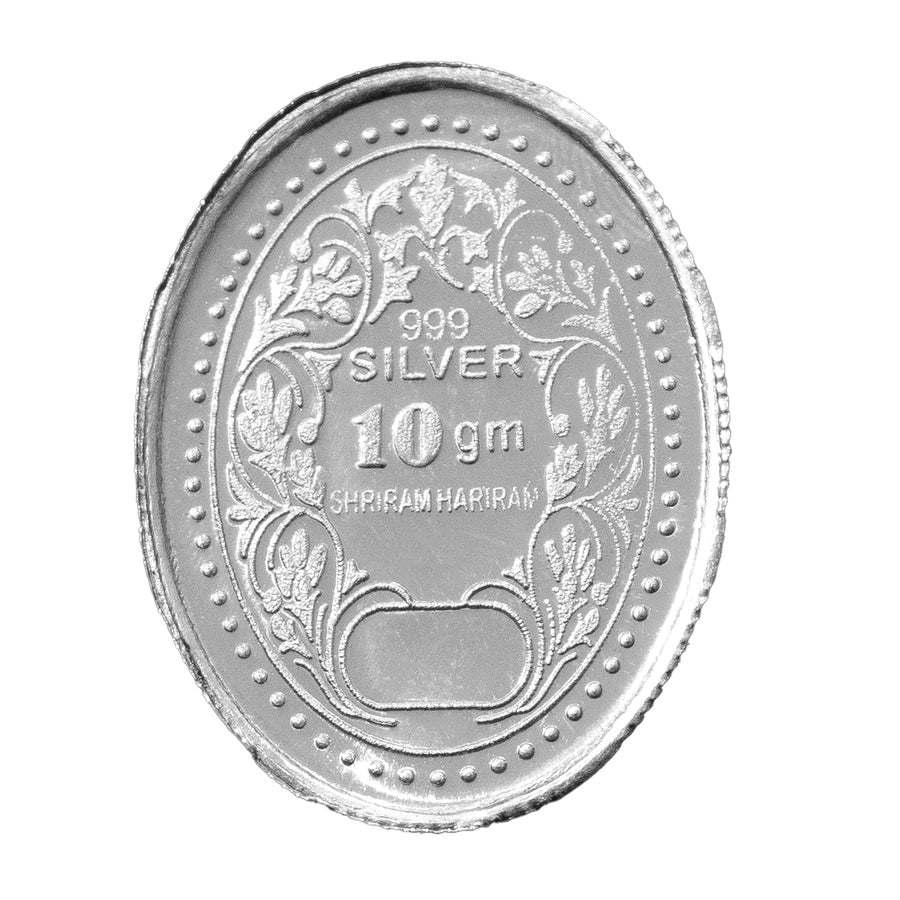 10g,King Queen Oval Coin 999 pure Silver