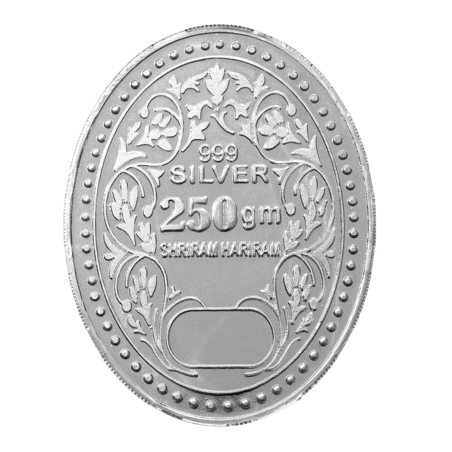 250,King Queen Oval Coin 999 pure Silver