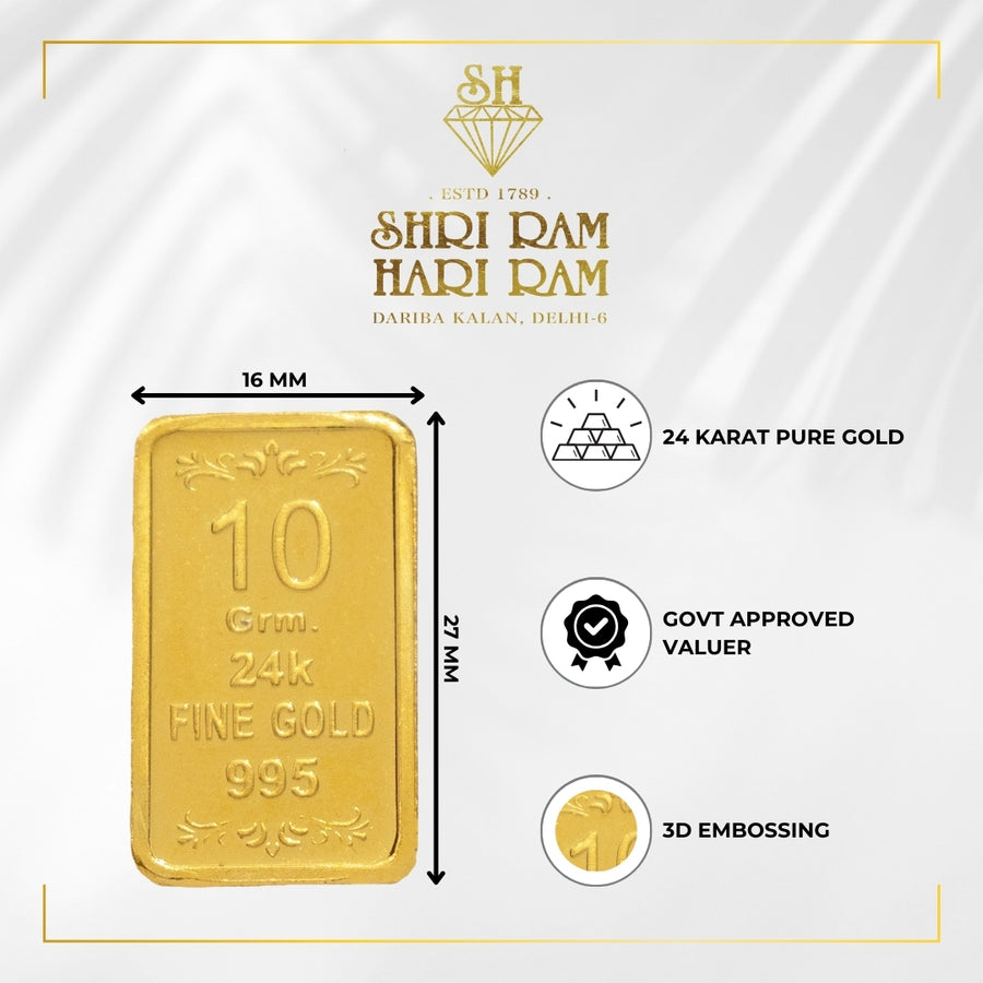 10g, 24Kt Gold Bar