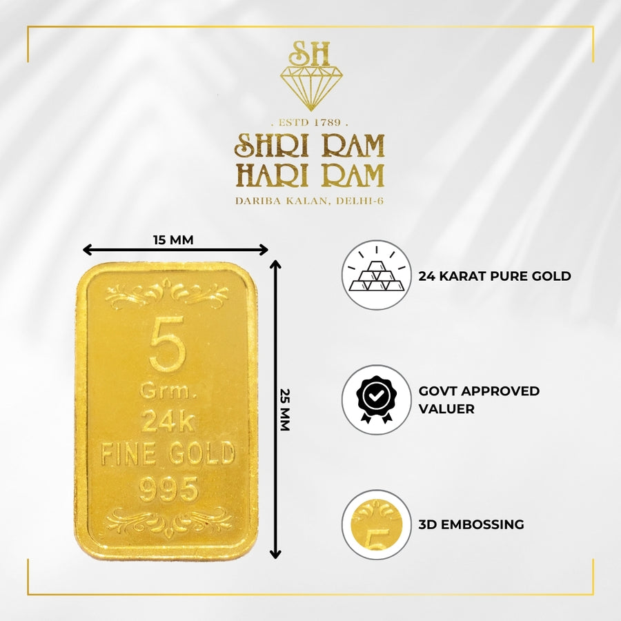 5g, 24Kt Gold Bar