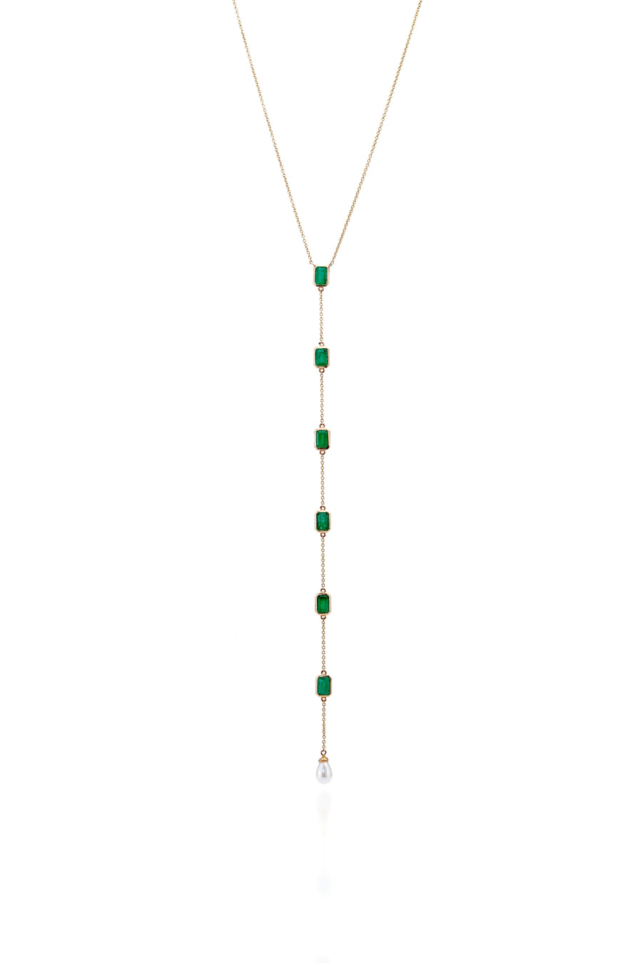 Emerald String Necklace