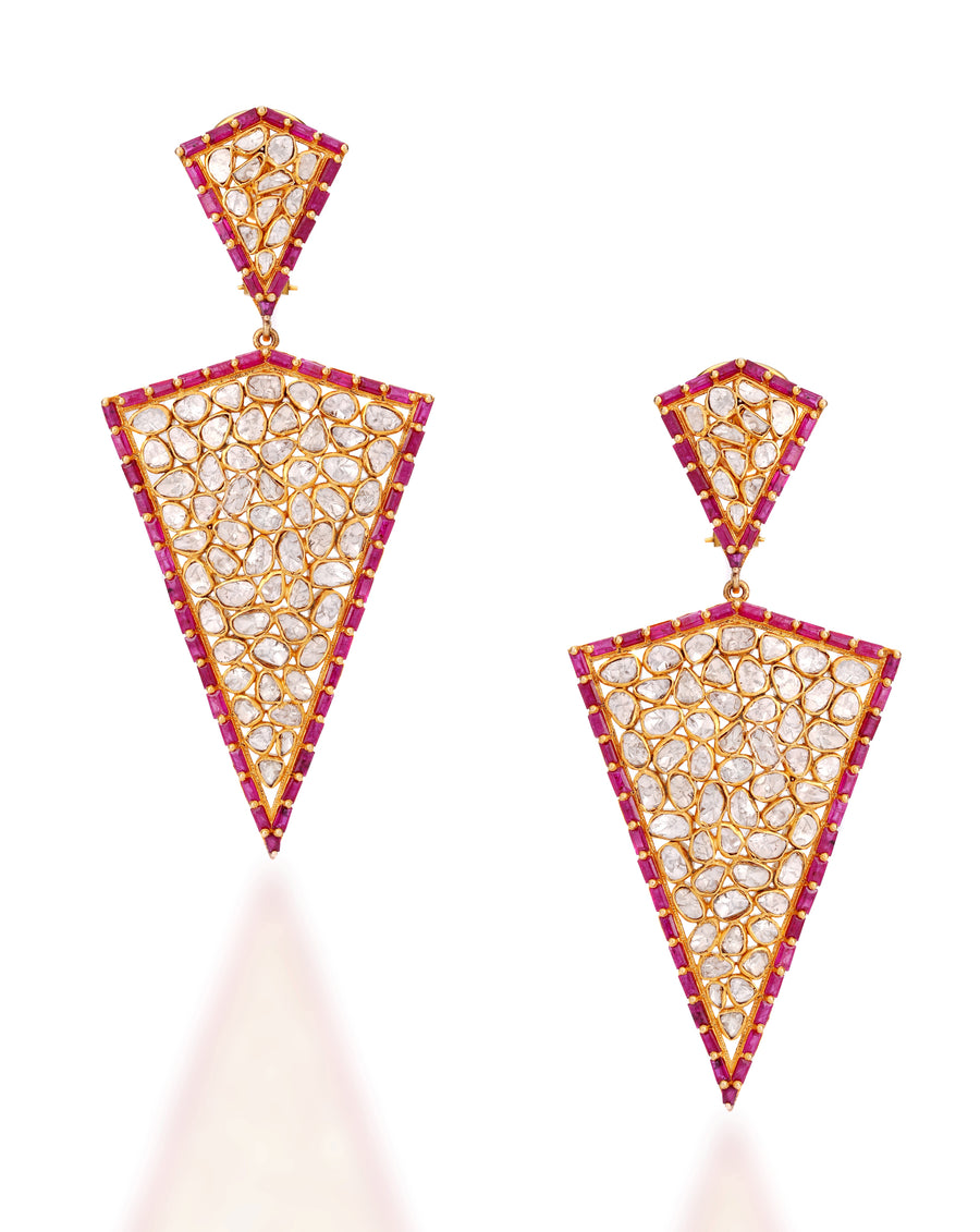 Trikon Polki Earrings