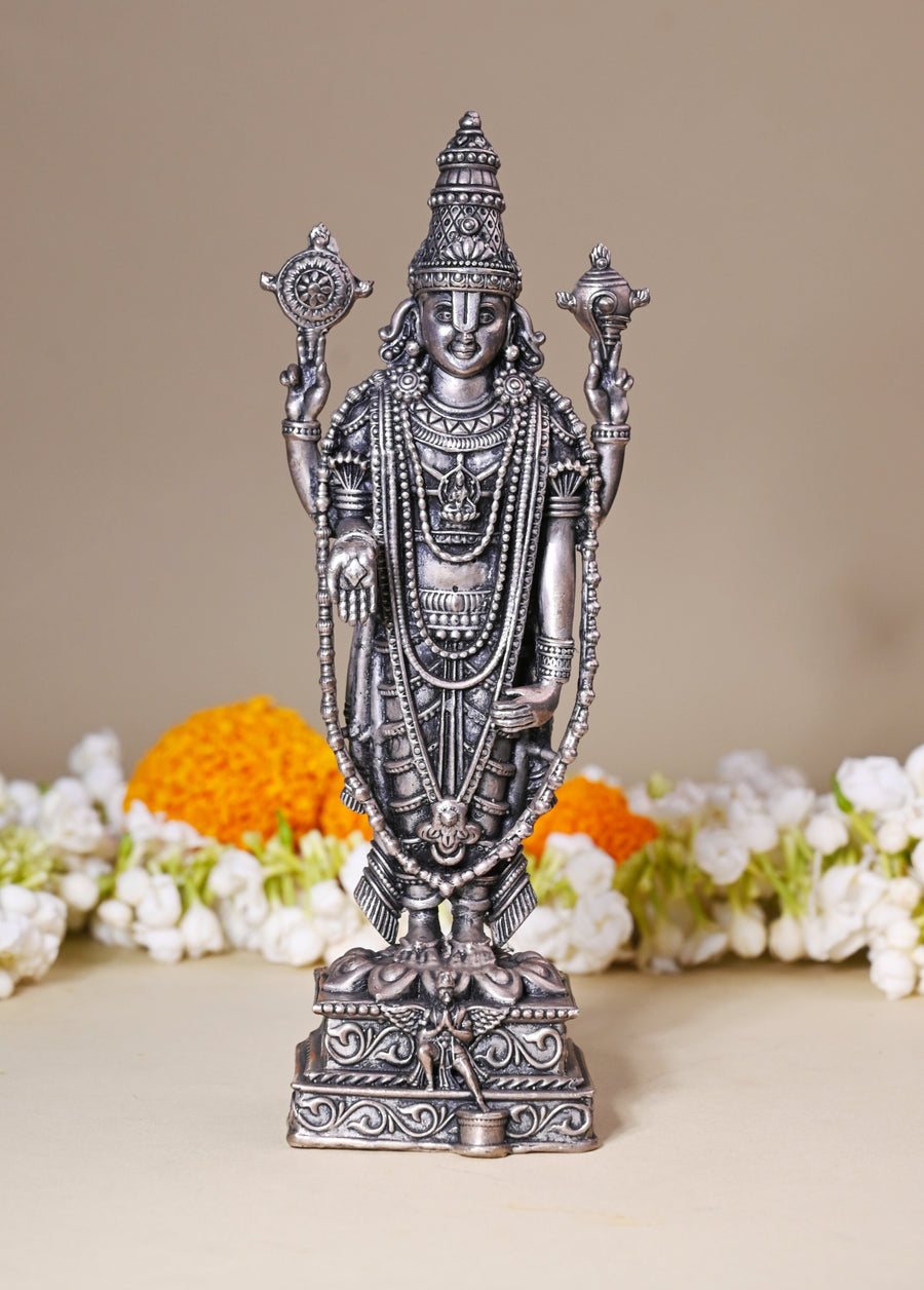 Lord Vishnu Idol in Pure Silver